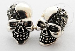 Retro skull earrings